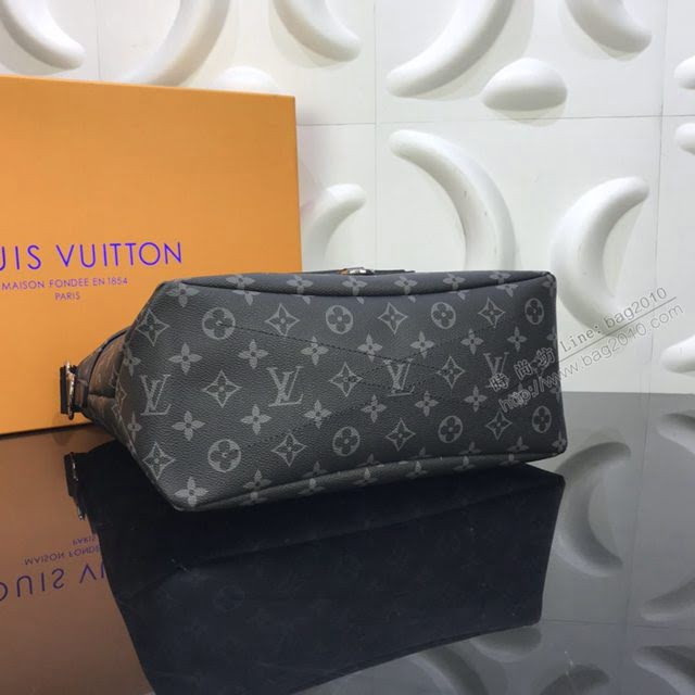 LV包包 lv斜跨男包 Besace Zippée中號手袋 LV新款黑花男包  ydh3568